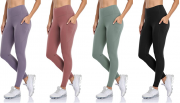 Anwell Damen Sport Leggings 7/8 High Waist mit Tasche