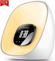 Anwick Wake Up Light LED Lichtwecker mit Sonnenaufgang Simulation und Snooze Funktion