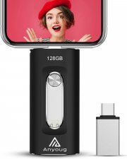 Anyoug 128 GB 4 in 1 Stick f&uuml;r iOS, Android, Computer und Smart TV