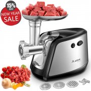 Aobosi Elektrischer Fleischwolf Fleisch Fleischwolf & Wurstmaschine Profi f&uuml;r 53,11&euro; statt 62,49&euro;