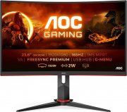 AOC Gaming C24G2U - 24 Zoll FHD Curved Monitor, FreeSync Premium, HDMI, DisplayPort, USB Hub