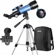 Aomekie 70/400 Fernrohr Teleskop mit Smartphone Adapter, Stativ und Rucksack