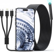 Aopick 1080P HD WLAN Endoskopkamera mit LED Licht f&uuml;r Android & iOS