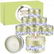Aottom Citronella Kerzen Set aus aus Nat&uuml;rliche Sojawachs mit 160 Std Brenndauer
