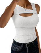 Aottori Damen Tanktop mit asymmetrischem Ausschnitt f&uuml;r nur 11,04&euro;
