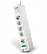 APC Surge Protector PM5U-GR 5-fach Steckdosenleiste mit &Uuml;berspannungsschutz und 2 USB-Ladeausg&auml;nge