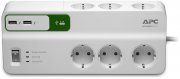 APC Surge Protector PM6U-GR Steckdosenleiste mit &Uuml;berspannungsschutz 6-fach Stecker + 2 USB