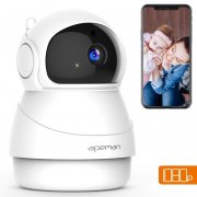 APEMAN 1080P Wlan IP Kamera Full HD WIFI &Uuml;berwachungskamera mit Nachtsicht Bewegungserkennung