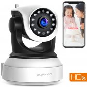 APEMAN 720P Wlan IP Kamera WIFI &Uuml;berwachungskamera mit Nachtsicht