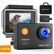 Apeman A70 Aktion Kamera mit 2 1050mAh Akkus(14 MP, ​1080P FULL HD, WiFi, 30 m wasserdicht) 