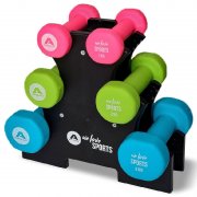 Apollo Hantelset 12 kg inkl. St&auml;nder f&uuml;r nur 27,99&euro;