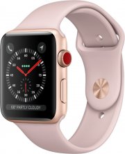 Apple Watch Series 3 (42mm) GPS + Cellular mit Sportarmband gold/sandrosa