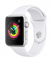 Apple Watch Series 3 GPS 42mm Silver Aluminium Case with White Sport Band 
