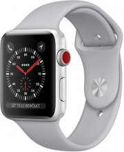 Apple Watch Series 3 LTE 38mm Aluminiumgeh&auml;use Silber mit Sportarmband