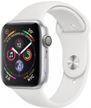 Apple Watch Series 4 40 mm Aluminiumgeh&auml;use silber mit Sportarmband