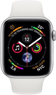 Apple Watch Series 4 Aluminiumgeh&auml;use silber mit Sportarmband