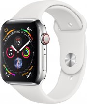 Apple Watch Series 4 LTE 40mm Edelstahlgeh&auml;use mit Sportarmband Wei&szlig; f&uuml;r 399 Euro