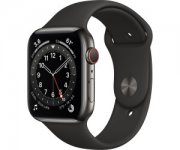 Apple Watch Series 6 (44mm) GPS+4G mit Sportarmband graphit/schwarz
