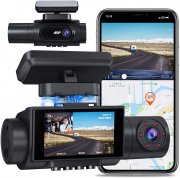 AQP 4K Dual Dash Cam mit Infrarot Nachtsicht, GPS, WiFi, G Sensor