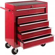 Arebos 75814 Werkzeugwagen Toolbox mit 5 Schubladen
