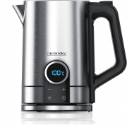 Arendo 1,7 Liter Edelstahl Tee- und Wasserkocher mit Temperatureinstellung