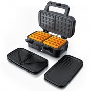 Arendo VORAGA 3in1 Sandwichmaker, Waffeleisen und Kontaktgrill mit abnehmbaren Platten