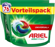 Ariel Universal+ Pods All-in-1 Fl&uuml;ssigwaschmittel Kapseln f&uuml;r 76 Waschladungen