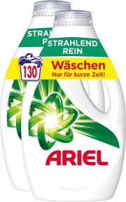 Ariel Universal+ Strahlend Rein Fl&uuml;ssig Vollwaschmittel 2 x 6,5 Liter f&uuml;r 130 Waschladungen