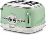 Ariete Vintage 156 4-Scheiben-Toaster mit 6 Toaststufen im Retro Style