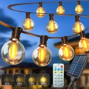 ARKOCHIC 15 Meter Solar Lichterkette mit 20 LED Leuchtmitteln inkl. Fernbedienung