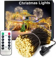 ARKOCHIC 30 Meter Indoor und Outdoor LED Lichterkette mit 8 Licht-Modi inkl. Fernbedienung