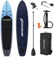 Art Sport Stand Up Paddling Board Deep Ocean &ndash; Aufblasbares SUP Board Set bis 150 kg