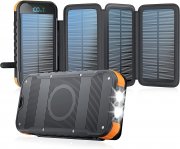 ARTINABS 27000mAh Solar Powerbank mit 4 Solarpanel 18W
