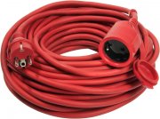 AS Schwabe 10 Meter Gummi-Verl&auml;ngerungsleitung mit Schutzkontaktstecker & Schutzkontaktkupplung