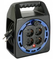 as Schwabe 16420 20-Meter Kabeltrommel mit 4 Schutzkontaktsteckdosen