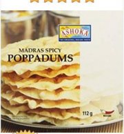  ASHOKA Poppadums, gew&uuml;rzt Linsenmehlfladen Madras spicy, 6er Pack f&uuml;r 10,62 &euro;
