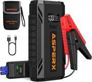 ASPERX 1500A 12V Starthilfe Powerbank mit LED Taschenlampe