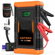 ASPERX AX260 3000A Auto und Motorrad Starthilfe Powerbank mit 150PSI Kompressor