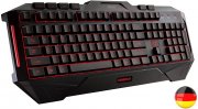 Asus Cerberus Gaming Tastatur beleuchtet, 12 Makro Tasten, USB, deutsches Layout