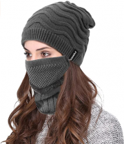 Atarni Beanie M&uuml;tze mit Schal und Maske