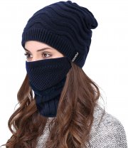 Atarni Winterset mit Beanie, Schlauchschal und Maske 