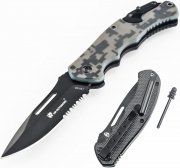 ATEPA HX Taktisches Survivalmesser inkl. Feuerstein