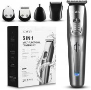 ATMOKO 5in1 Body Groomer Set f&uuml;r Bart, Nasen, Ohr und Gesichtshaar