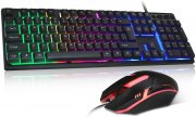 Auanoz Gaming-Tastatur mit Rainbow LED-Beleuchtetung