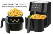 AUCMA Hei&szlig;luftfritteuse Airfryer Fritteuse 5,5L 