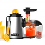 AUCMA Slow Juicer 2 in 1 elektrische Obstpresse
