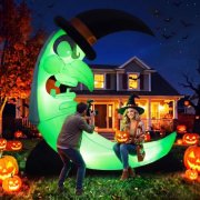 Aufblasbare Halloween Hexe mit Mond & LEDs f&uuml;r 46,74&euro;