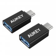 AUKEY USB C Adapter auf USB 3.0 A [ 2 St&uuml;ck ] mit OTG f&uuml;r Type C