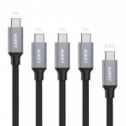 AUKEY USB Typ C Kabel auf USB 3.0 A Nylon 1 x 2m , 3 x 1m , 1 x 0.3m USB C Ladekabel 