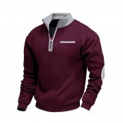 Aulemen Herren Sweatshirt mit Stehkragen f&uuml;r nur 16,97&euro;